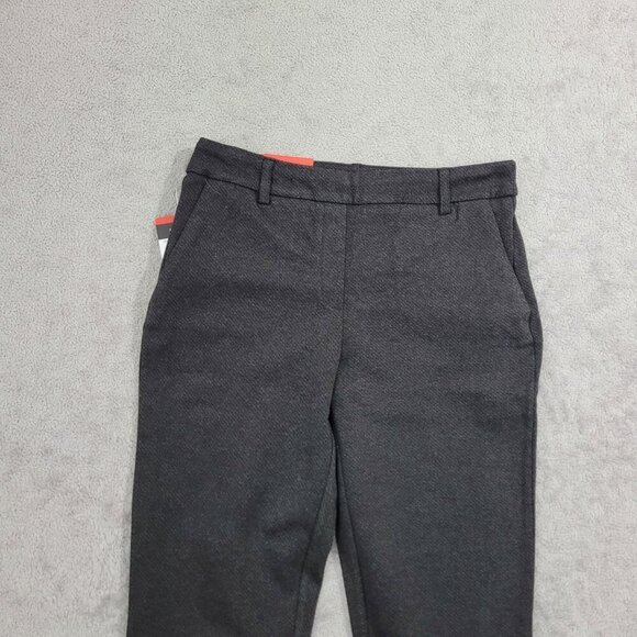 NEW Dalia Womens M Mid Rise Tummy Control Charcoal Pants Slim leg Dress Pants - Picture 8 of 9